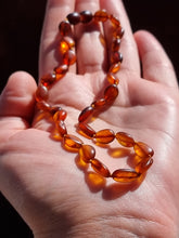 "KIDDO" Cognac Amber Baroque Beads Baby Necklace